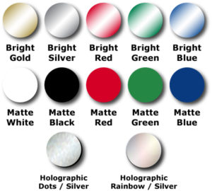 Foil for Foil Stamped Seals