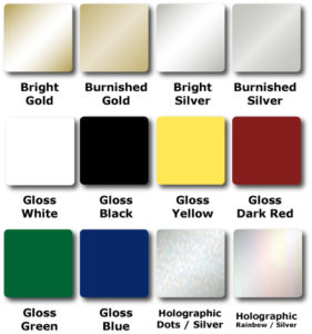 Stock for Foil Stamped Seals
