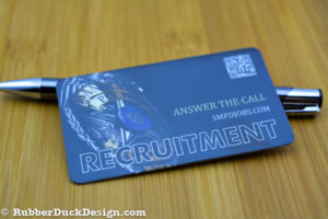 Solid plastic business cards plus full color printing