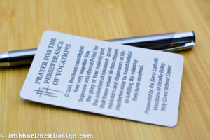 Solid plastic business cards plus full color printing