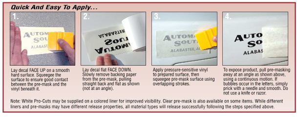 Easy to Apply Auto Decals